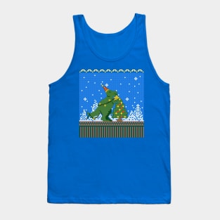Christmas Tree Rex Dinosaur Tank Top